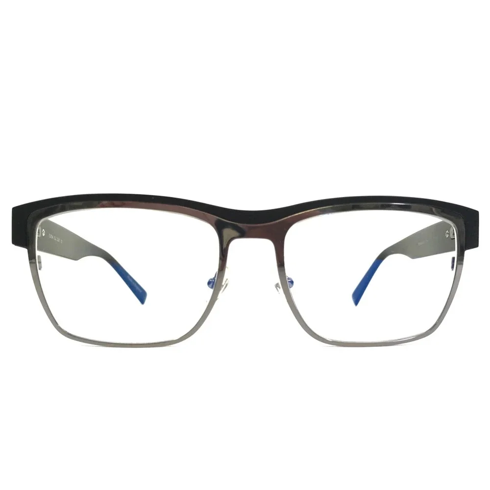 Tom Davies Eyeglasses Frames TD754 Col. 2267 Shiny Ruthenium Black 57-18-145